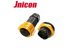 For Jnicon 2+20pin Male Female Panel Mount Socket Copper Contact Material Cable Connector Nylon Housing For Electrical Equipment