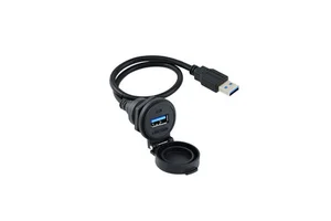 Wholesale Waterproof IP67 Panel Mount Socket Plug Waterproof USB Connector