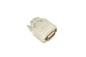 D-SUB 9pin HDB15 connector plug metal zinc alloy shell D SUB 9P VGA15 black cover