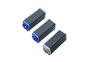 Powercon Couplers Connector with Plastic Case 3Pin Power Extender Box 20A/250V for LED Audio Video Power Connecting