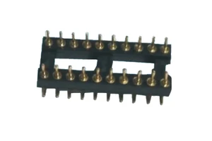 Hot Sale 2.54mm IDIP-8 Round Hole 8 Pins 2.54MM DIP DIP8 IC Sockets Adapter Solder Type 8 PIN IC Socket Connector