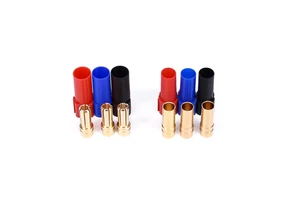 AMASS XT150 Connector High Rated Current Adapter 6mm Bullet Connector Gold Plated Banana Plug LiPo Battery XT150 Plug for RC