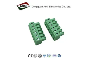 PCB Socket Push Pull Connector 5.08mm Pluggable Earth Terminal Block Copper Male And Female 15EDGK KF2EDG15K 8A