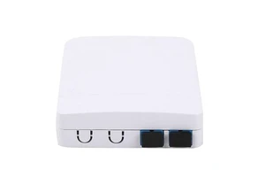 Indoor 2 Port Fiber Wall Outlet FTTH Fiber Optic Socket Access Terminal Box