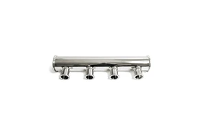 Custom Inox Italia Model 7188-2 Polished High Pressure Tri Clamp Manifold For Water Supply and Drainage Systems