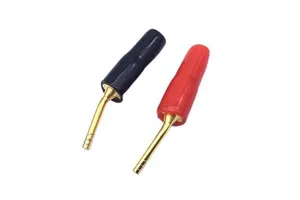 Wholesale 2mm Banana Plug Gold-Plated Copper Audio Amplifier Wiring Connector Pin Type Banana Head