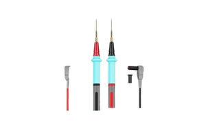 MESTEK Gold Plated Multimeter Leads, Detachable Probes, Frost-proof Silicone Wire, Universal