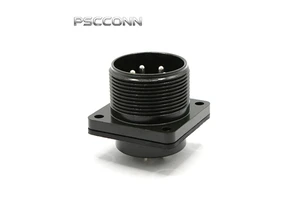 PSCCONN 5015 Series MS3102A20-17P Receptacle, 6 Pin Male Circular Socket, IP67, American Standard Threaded Industrial Connector