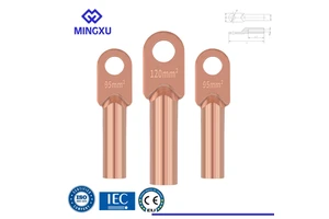 Manufacturer DT Series Copper Cable Lugs Electrical Cable Lug Copper Tin-plating Connecting Terminals Lugs With CE/IEC Test