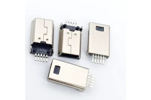 HOYATO Usb Connector Micro 5 Pin Dip Usb Connector Female Part B Type Miniature Usb Socket For Cell Phone Charging Pin Connector