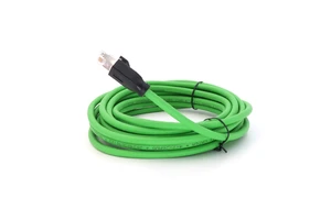 KRONZ RJ45 Ethernet Cable Connector 1.5A Current 48V 26AWG Green PVC Shielded Cable Straight RJ45 Network Connector