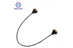 Hotten 15 Pin 1.0mm Pitch Reverse FFC To FFC Fine Coaxial Cable Assembly For LCD Display Modules