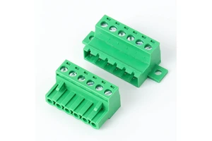 5.08mm Pitch 2EDGRKC Through Wall Panel Terminal Block, Free Plug-in Welded Connector for PCB