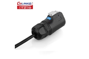 USB Plug Male Female USB3.0 Panel Mount Wall Mount Receptacle Dust Cover Waterproof IP68 LP24 Outdoor USB Connector