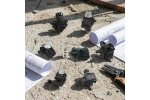 Waterproof ABC Cable Clamp Low Voltage Power Connectors Plastic Housing Insulation Piercing Female Connector Copper Alloy Pins