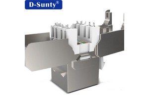 Cat6A RJ45 Connector Shielded Gold-Plated 10Gbps 500MHz 23AWG Ethernet Network Connector for High Speed LAN Cable