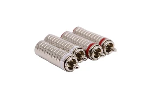 Lotus Jack YIVO XSSH High Quality RCA Plug Adaptors Connectors 9mm Audio Hifi Signal Wire Pure Copper Rhodium Plating OEM Male