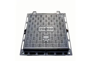High-quality Ductile Iron Square Manhole Cover for Municipal Engineering Customized Casting with Lock