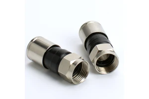 Waterproof Coaxial Connectors Compression Coax F Plug Connectors Rg6 Conector