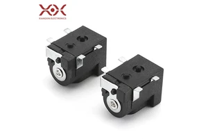 Manufacturer-produced DC Power Socket DC-050 5.5*2.1 Cylindrical All-Copper Silver-Plated High-Temperature Resistant Digital