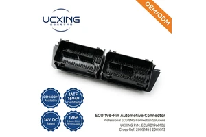 2005145 196 Pin Copper Alloy Male ECU Header Connector Automotive Engine Control Unit PCB High Density