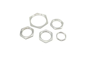 Factory Direct Cable Accessories Hot-selling Cable Gland Nut Nickel Plated Brass Emc Locknut