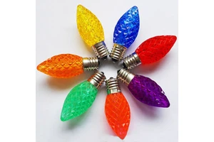 110v 0.5w C7 Multi Colored Replacement Christmas LED Light Bulbs
