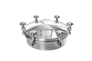 Stainless Steel Sanitary High Pressure Manhole Cover for Brewing Tank for Food Processing Machinery Parts