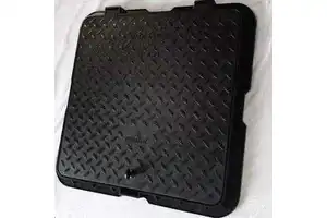 Heavy Duty Plastic Inspection Chamber Cover Square Manhole Lid for Drainage and Utility Access