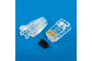 Cat6 Ethernet RJ45 Network Connector Module Crystal Head RJ45 Connector Boots High Performance Cat6 Ethernet Cable Connectors