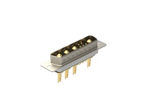 Denentech Hot selling High Power Contact 9W4 Solder Type Male D-SUB Connector for PCB
