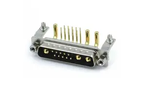 High Power D-SUB 13W3 Connector R/A DIP Type with High Current 13W3 Male Connector for PCB