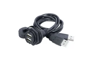 Panel Mount Usb USB Waterproof Panel Mount Wall Connector Ip67 2.0 3.0 USB Connector