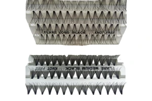 Handmade Synthetic Hair Thick Flare Cluster Knot Free 56 Clusters Fluffy Plastic Individual Lashes Curl C Wholesale