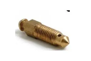 Custom brass components ISO metric UNC NPT threads high accuracy finish for industrial automotive applications