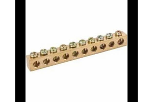 Premium brass terminal block for switchgear panels high conductivity electrical wire connection component
