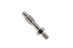 4mm Hexagonal Banana Plug - Pure Copper Pin, M3/M4 Threaded Lantern Head Crown Spring Male Test Terminal