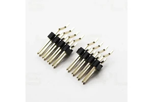 High Quality Connector Pcb Board Spacing 2.54mm Positions 2~40pin Dual Plastic Right Angle Curved Pin Header Smt Connector