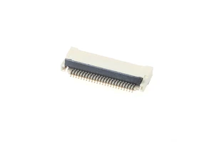 Gold Plated 0.5mm Pitch FPC/FFC Terminal Connector 2.0H Contact Horizontal with Back Pressure Flip Cover Flat Flex Connectors