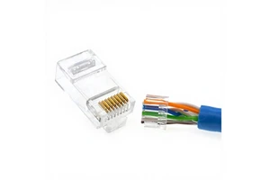 Ethernet RJ45 Connectors Network Cat6 UTP 8P8C Connector Modular Male Plug