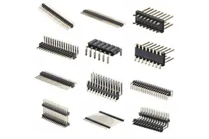 Single Double Rows 0.8mm-5.08mm Pitch Straight Female Header Connectors Right Angle Machined Pin Headers Board Board Mezzanine