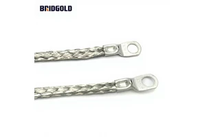 BRIDGOLD Tin-plating Stranded Copper Connector With Lugs Copper Ground Bonding Jumper