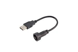 Micro USB Male Female Threaded Type Waterproof Connector IP67 Micro USB Cable Plug Socket
