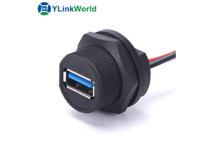 USB B Female to USB2.0 a Female Connector D Type Chassis Connector Female Socket Panel Mounted Connector