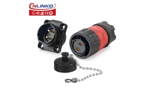 Cnlinko Ym20 Series 2 3 4 5 6 7 9 12 14 Ip68 Pin Waterproof Wire Connector Male Female Circular Aviation Connector Connector