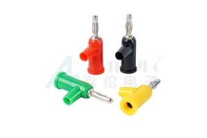 JIALUN 4mm High Current Banana and Tip Connectors with Cross Hole PVC Insulated Sheath for Power Test