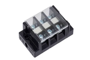 600V 50A 6P High Voltage Terminal Block with Steel Screw Brass Contact Screw Connection