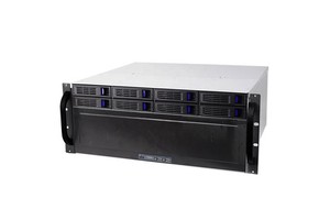 4U Server case With 8 Hot-Swappable SATA/SAS Drive Bay, MiniSAS /SATA Connector, Depth 480mm