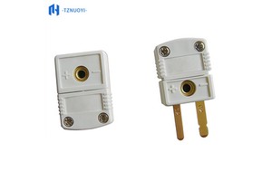 U Type Flat Pin SMPW-U-MF Male/Female Miniature Thermocouple Connector Plug & Socket (C/J/T/K/S/R/E Types) OEM/ODM IP65 Nylon PA