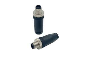 BAYMRS Industrial 3Pin M8 Code Male Straight Screw Terminals Circular Connector PC Housing IP67 Rated Power Factory Shipped